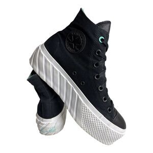 Converse Chuck Taylor Lift Platform Shoes 2X Hi Women 8.5 Surface Fusion Black